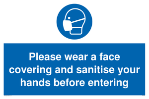 MP6185: Please wear a face covering and sanitise your hands before entering