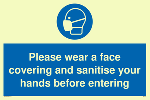 MP6185: Please wear a face covering and sanitise your hands before entering