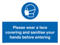 MP6185: Please wear a face covering and sanitise your hands before entering