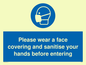 MP6185: Please wear a face covering and sanitise your hands before entering