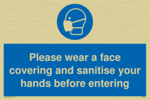 MP6185: Please wear a face covering and sanitise your hands before entering