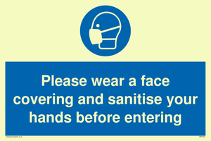 MP6185: Please wear a face covering and sanitise your hands before entering