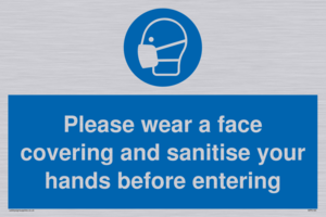 MP6185: Please wear a face covering and sanitise your hands before entering