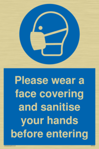 MP6185: Please wear a face covering and sanitise your hands before entering