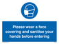 MP6185: Please wear a face covering and sanitise your hands before entering