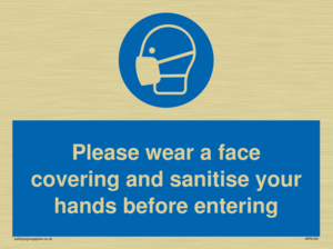 MP6185: Please wear a face covering and sanitise your hands before entering