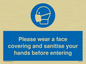 MP6185: Please wear a face covering and sanitise your hands before entering