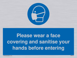 MP6185: Please wear a face covering and sanitise your hands before entering