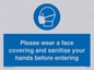 MP6185: Please wear a face covering and sanitise your hands before entering