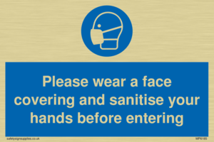 MP6185: Please wear a face covering and sanitise your hands before entering