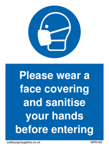 MP6185: Please wear a face covering and sanitise your hands before entering