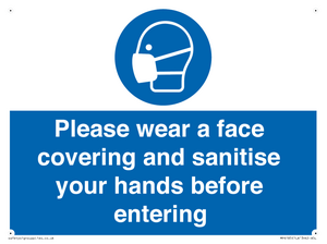 MP6185: Please wear a face covering and sanitise your hands before entering