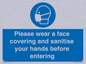 MP6185: Please wear a face covering and sanitise your hands before entering
