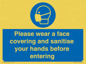 MP6185: Please wear a face covering and sanitise your hands before entering