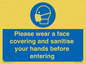 MP6185: Please wear a face covering and sanitise your hands before entering