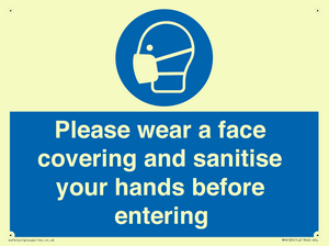 MP6185: Please wear a face covering and sanitise your hands before entering
