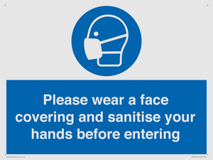 MP6185: Please wear a face covering and sanitise your hands before entering