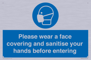 MP6185: Please wear a face covering and sanitise your hands before entering