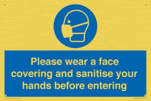 MP6185: Please wear a face covering and sanitise your hands before entering