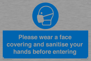 MP6185: Please wear a face covering and sanitise your hands before entering