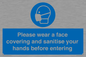 MP6185: Please wear a face covering and sanitise your hands before entering