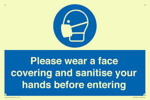 MP6185: Please wear a face covering and sanitise your hands before entering