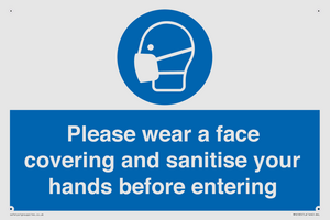 MP6185: Please wear a face covering and sanitise your hands before entering