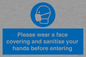 MP6185: Please wear a face covering and sanitise your hands before entering