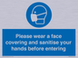 MP6185: Please wear a face covering and sanitise your hands before entering