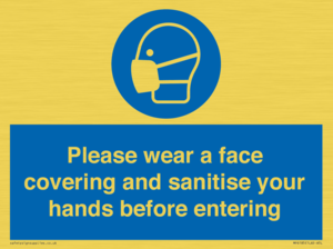 MP6185: Please wear a face covering and sanitise your hands before entering