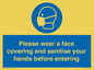 MP6185: Please wear a face covering and sanitise your hands before entering