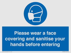 MP6185: Please wear a face covering and sanitise your hands before entering
