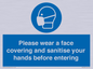 MP6185: Please wear a face covering and sanitise your hands before entering