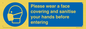 MP6185: Please wear a face covering and sanitise your hands before entering