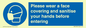 MP6185: Please wear a face covering and sanitise your hands before entering