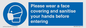 MP6185: Please wear a face covering and sanitise your hands before entering