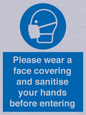 MP6185: Please wear a face covering and sanitise your hands before entering