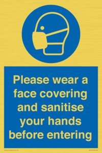 MP6185: Please wear a face covering and sanitise your hands before entering