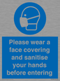 MP6185: Please wear a face covering and sanitise your hands before entering
