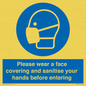 MP6185: Please wear a face covering and sanitise your hands before entering