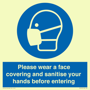 MP6185: Please wear a face covering and sanitise your hands before entering