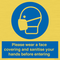 MP6185: Please wear a face covering and sanitise your hands before entering