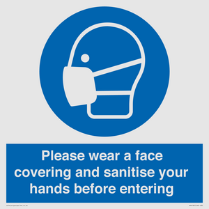 MP6185: Please wear a face covering and sanitise your hands before entering