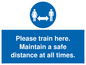 MP6190: Please train here. Maintain a safe distance at all times.