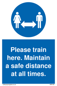 MP6190: Please train here. Maintain a safe distance at all times.