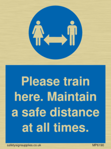 MP6190: Please train here. Maintain a safe distance at all times.