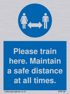MP6190: Please train here. Maintain a safe distance at all times.