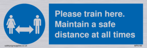MP6190: Please train here. Maintain a safe distance at all times.