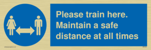 MP6190: Please train here. Maintain a safe distance at all times.