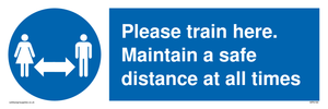 MP6190: Please train here. Maintain a safe distance at all times.